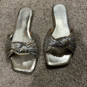 Jeffrey Campbell Elegant Silver Women's Slide Sandals